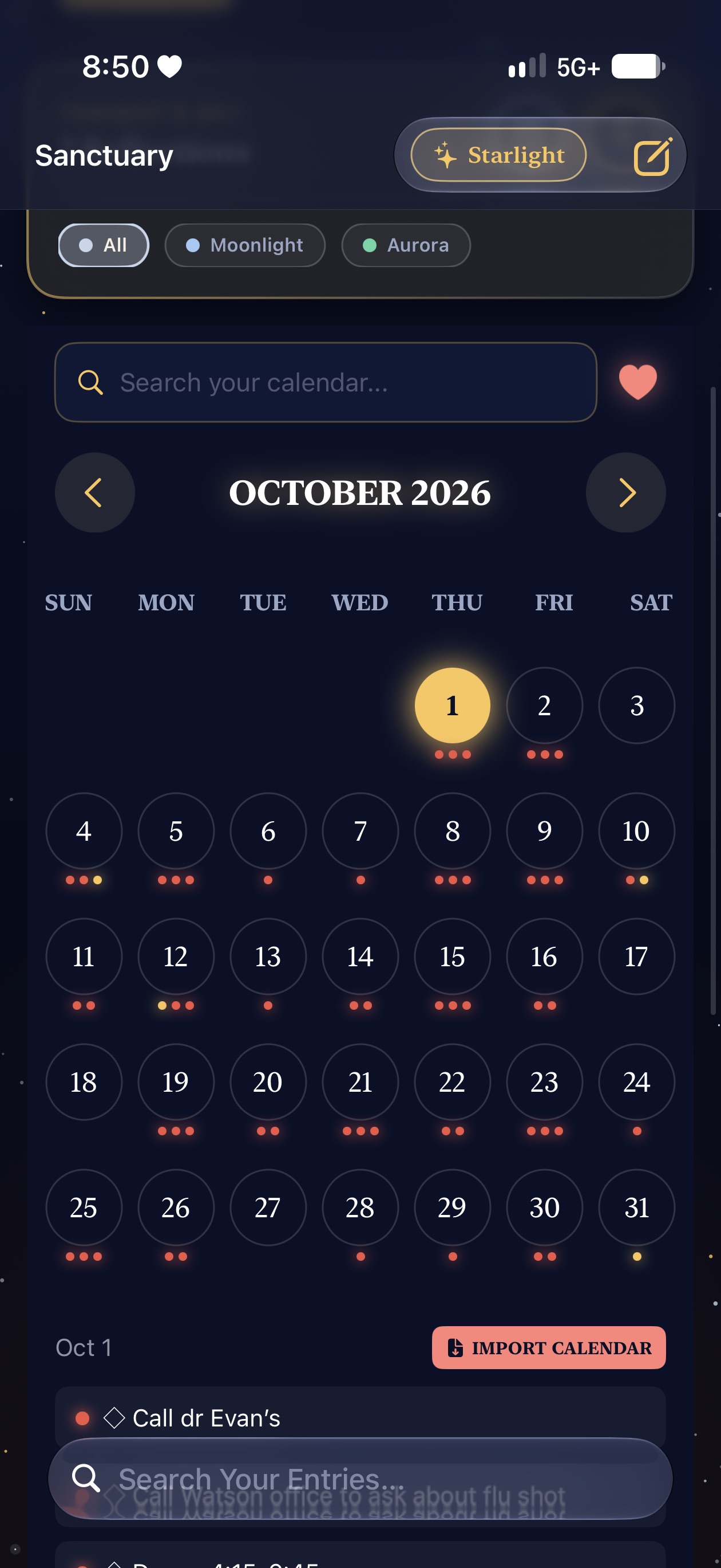 Screenshot 2 of Starlight Journaling