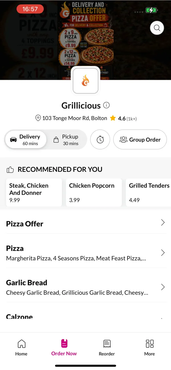 Screenshot #2 pour Grillicious Bolton.