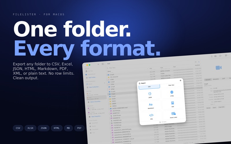 FileLister: Folder Inventory iPhone screenshot