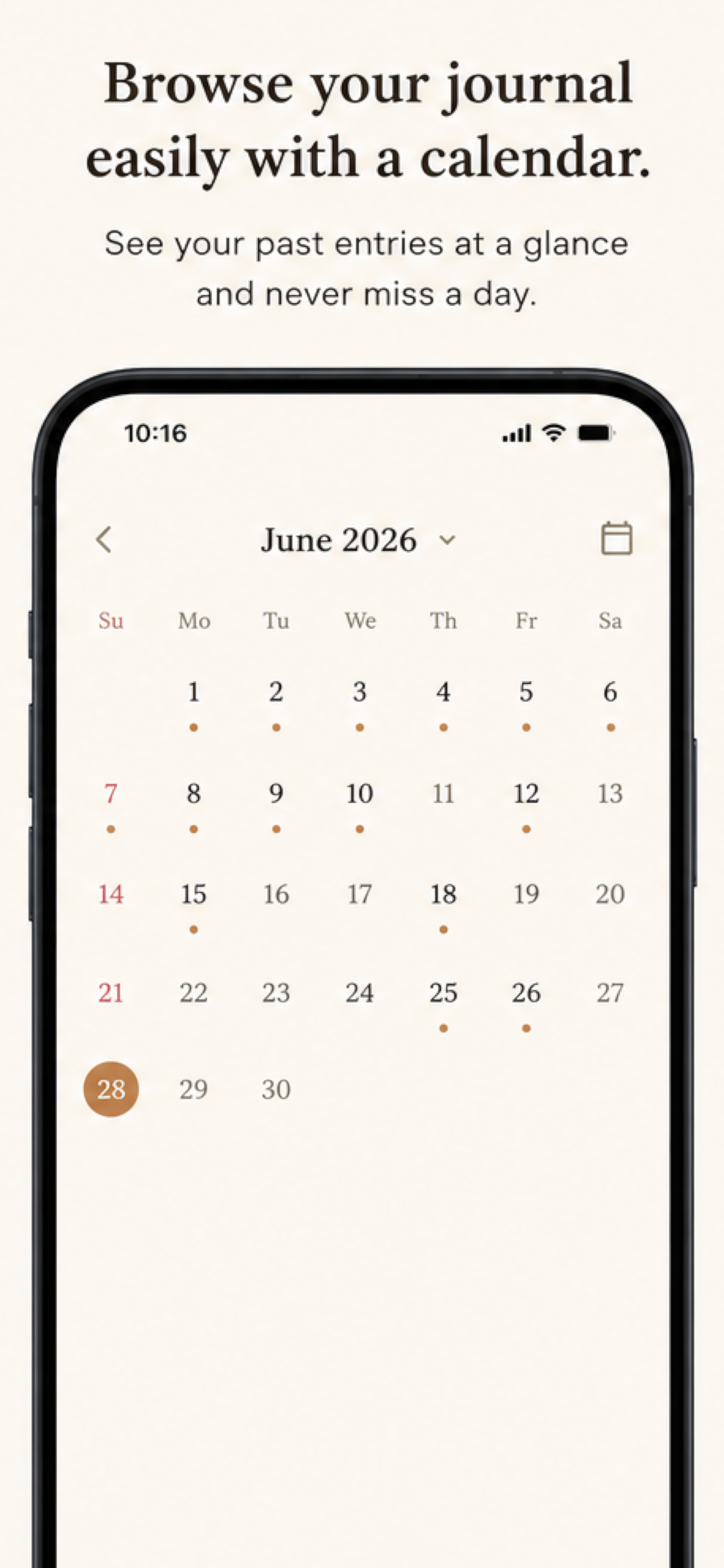 Simple Journal • Daily Diary screenshot 2