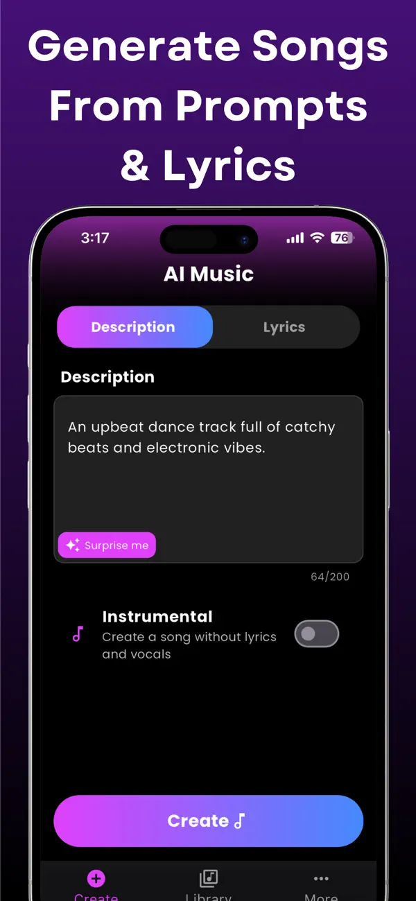 Screenshot #2 pour AI Song Generator AI Vocalist