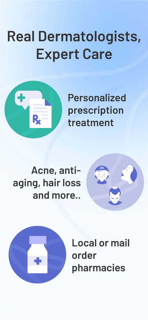 Miiskin: Rx Dermatology Visits screenshot 1