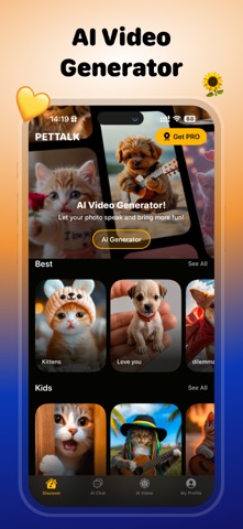 会说话的狗 & 唱歌的猫: 宠物照片和视频 screenshot