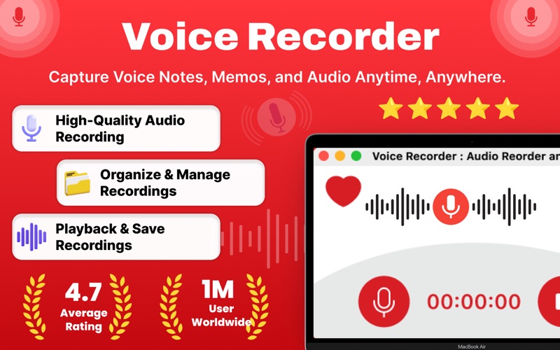 Voice Memos : Voice recorder screenshot 1