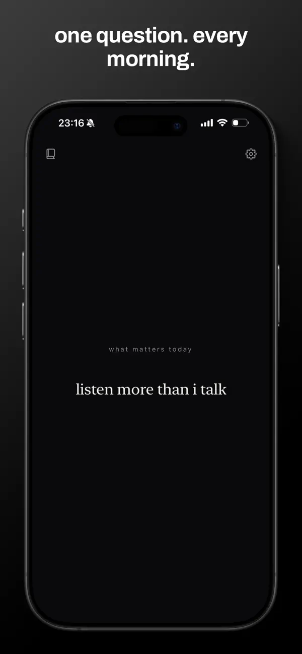 Screenshot #1 pour Be: What Matters Today