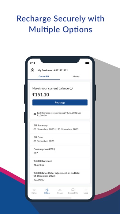 DGVCL Smart Meter Screenshot