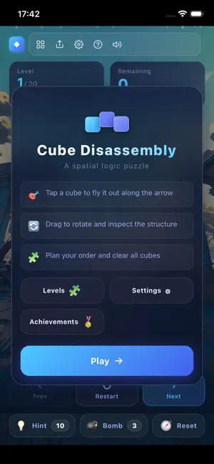 CubeDisasse iPhone screenshot 1