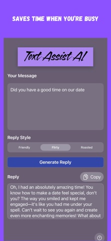 Text Assist AI – Reply Helper iPhone screenshot