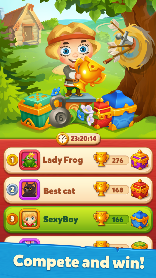 #6. Hoby Tales: Match-3 (iOS) Bởi: Matrix4Games