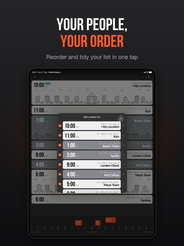 GlobeTempus Plus: World Clock iPad screenshot