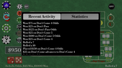 Craps Alone Screenshot