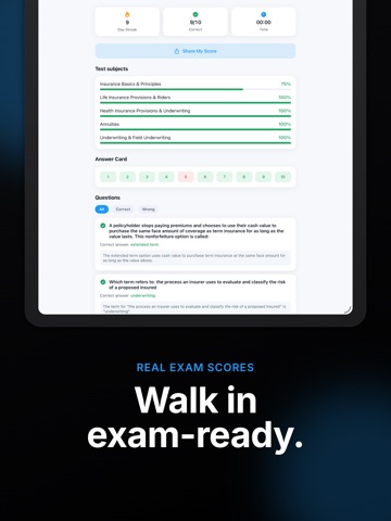 Life & Health Prep: Ins & Test iPad screenshot