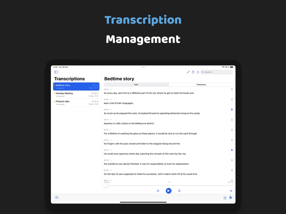 #4. V2T: Whisper AI Transcription (iOS) Ved: Vilius Padleckis