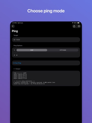 NetDebug Toolkit: Net Scanner iPad screenshot