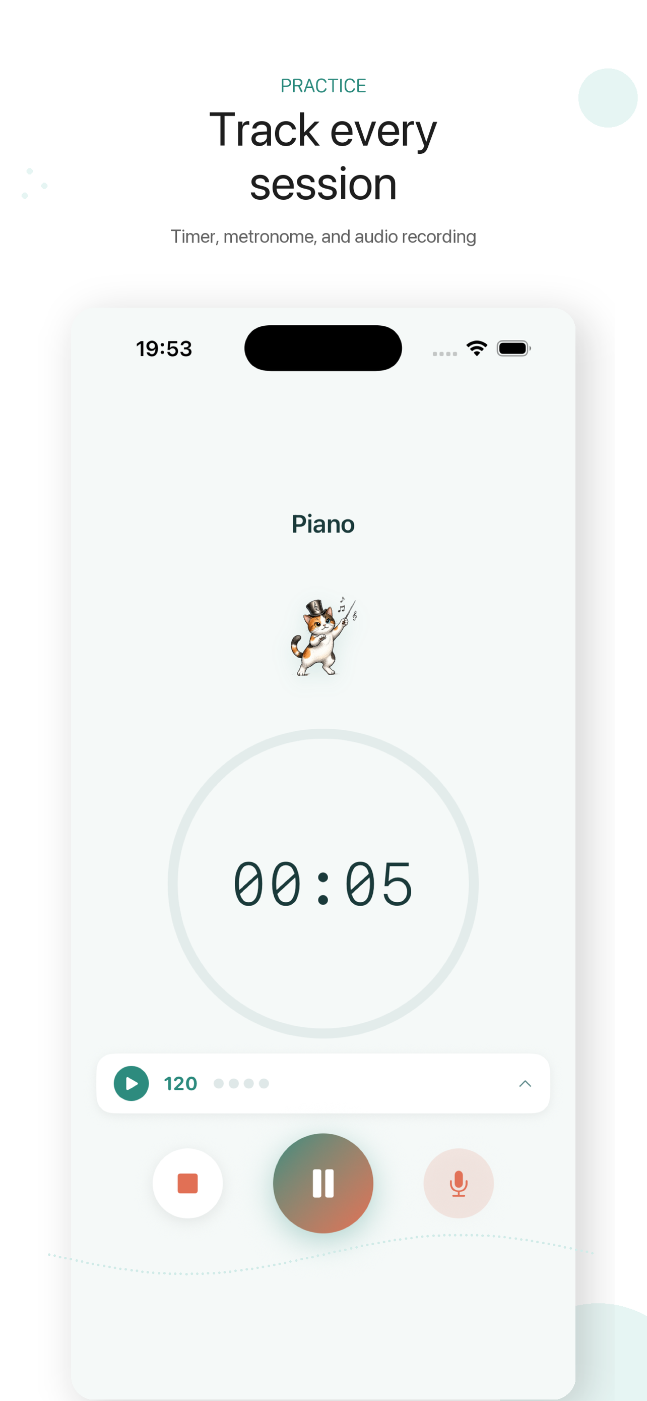Mewstro Music Practice Tracker screenshot 3
