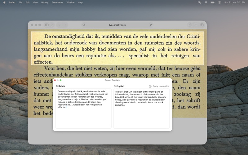 Translate Screen Text screenshot