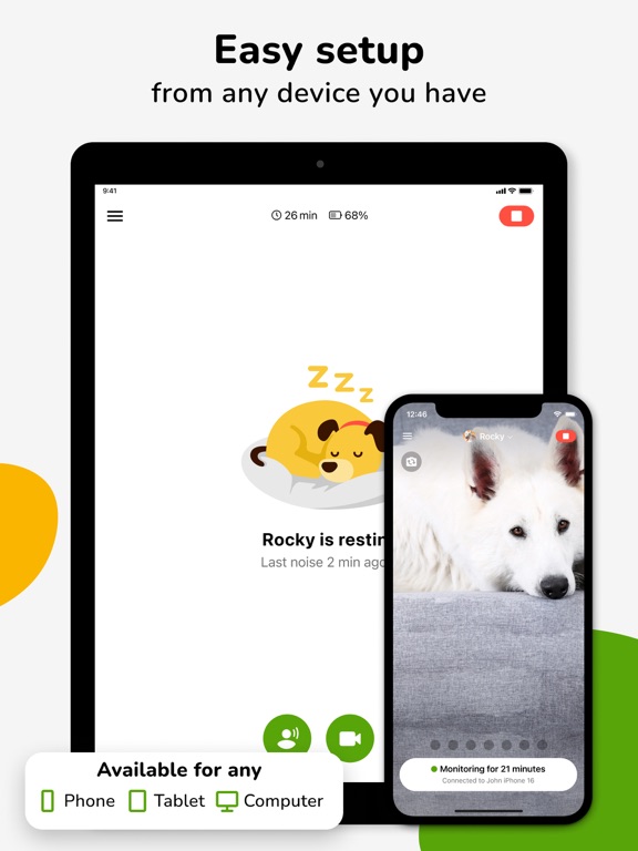 Barkio: Dog Monitor & Pet Cam iPad screenshot 4 - Lifestyle app
