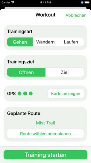 Screenshot von Schrittzähler++ auf dem iPhone 6