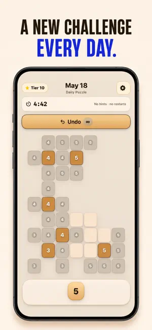 Tile Five: Logic Puzzle screenshot 3