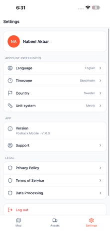 App screenshot