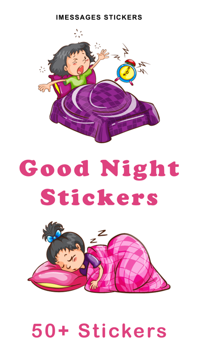 Screenshot #1 pour Good Night Stickers!!