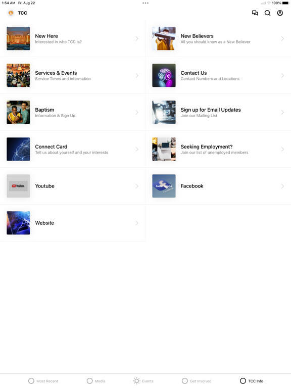 Trinidad Christian Center APP iPad screenshot 5 - Education app