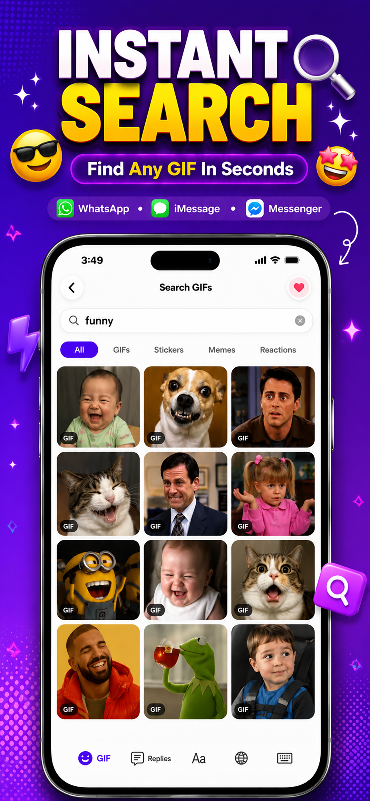 GIF Keyboard: Memes & Emoji screenshot 3
