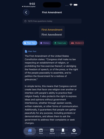 Constitution Copilot iPad screenshot