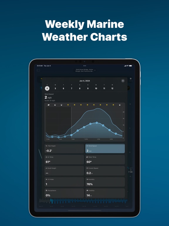 Tide Guide: Charts & Tables iPad screenshot 4 - Weather app