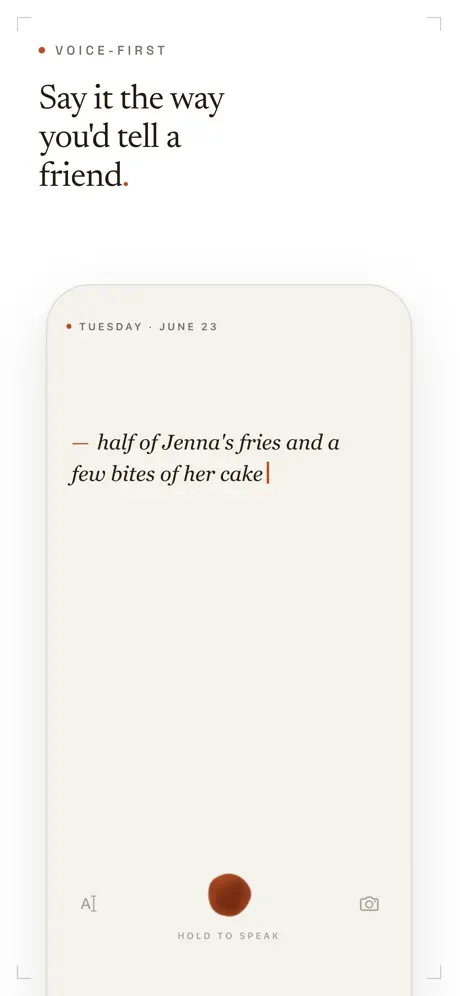 Fojo - A Food Journal screenshot 2