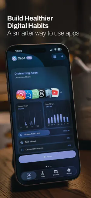 Cape: App to Pause Excess screenshot 2
