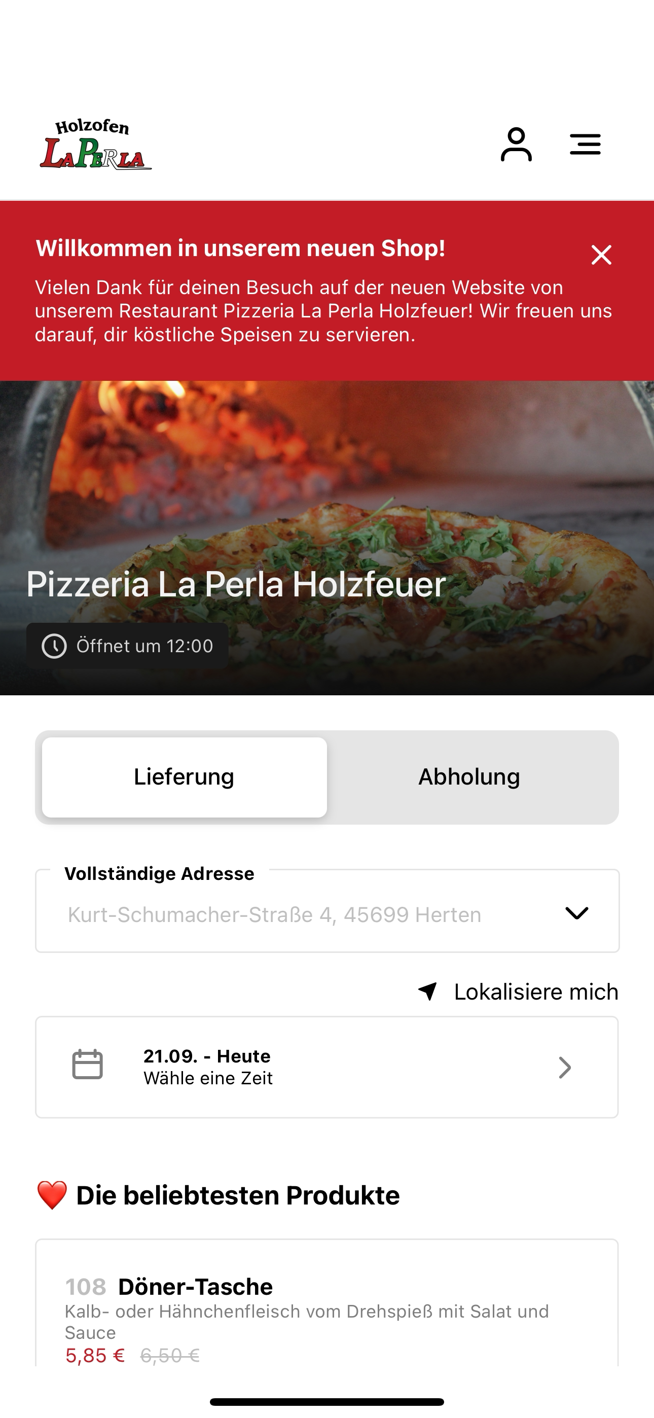 Pizzeria La Perla Holzfeuer screenshot 3