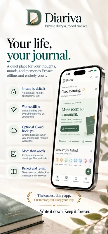 Diariva: Your life & journal screenshot 1 of 8