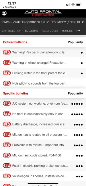 Autofrontal screenshot 2
