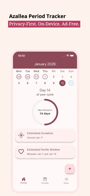Azallea: Period Tracker screenshot 1