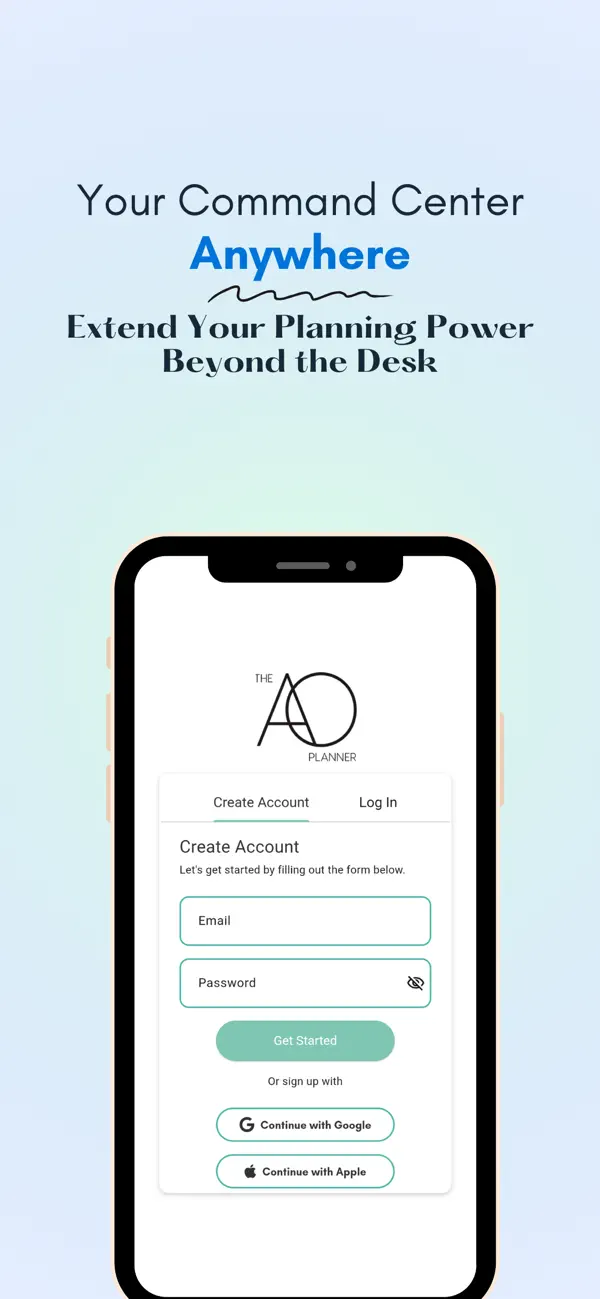 The AO Planner App Screenshot 1