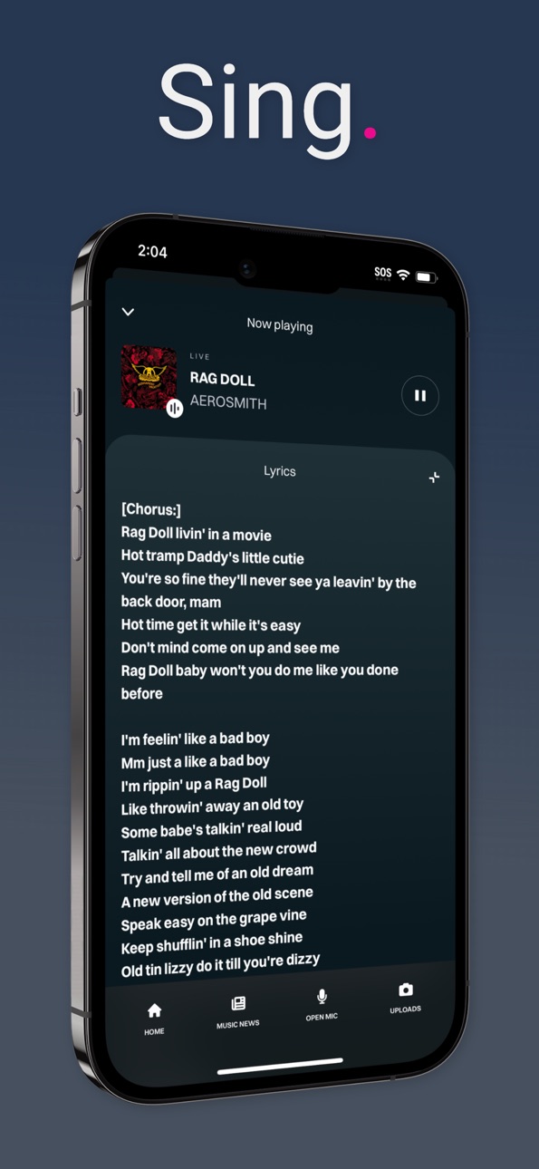 iPhone screenshot