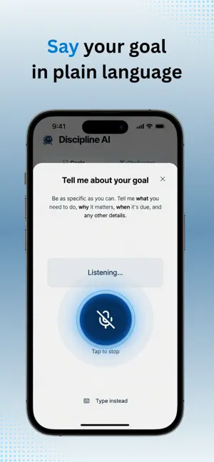 Discipline AI - Goal Planner screenshot 2