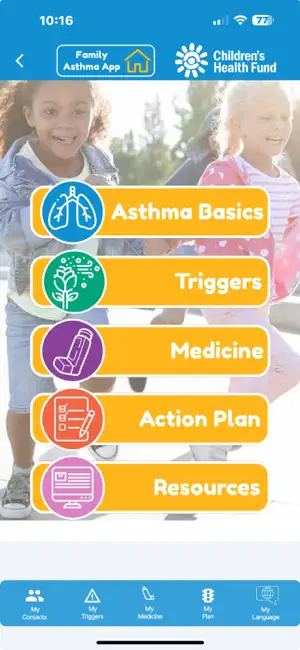 CHF Family Asthma App screenshot 1
