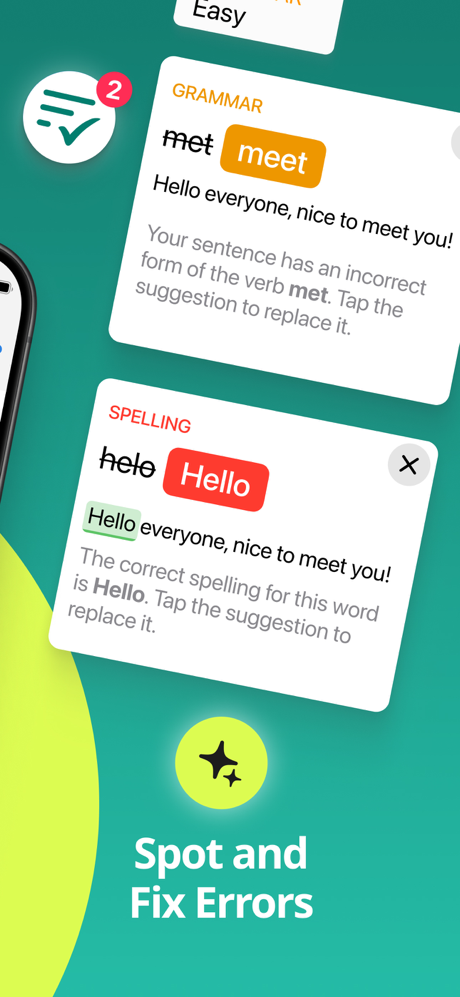 Grammar Air - Correct Spelling screenshot 2