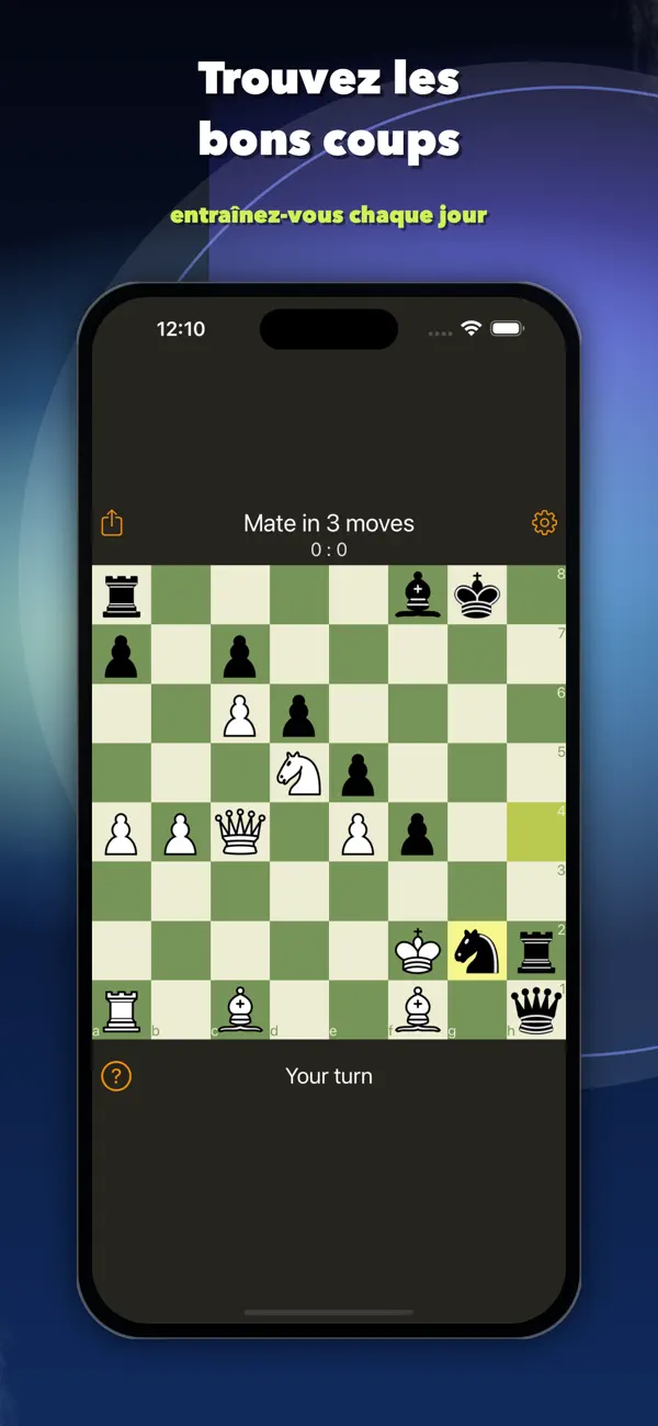 Screenshot #2 pour Chess Widget : Puzzles du jour