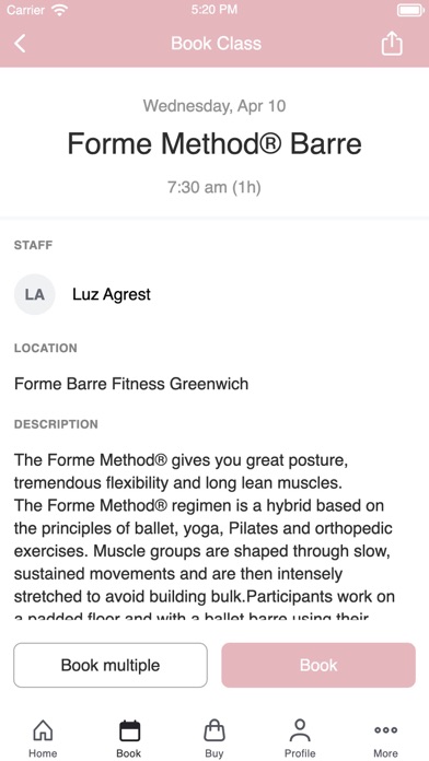 Forme Barre Fitness Screenshot