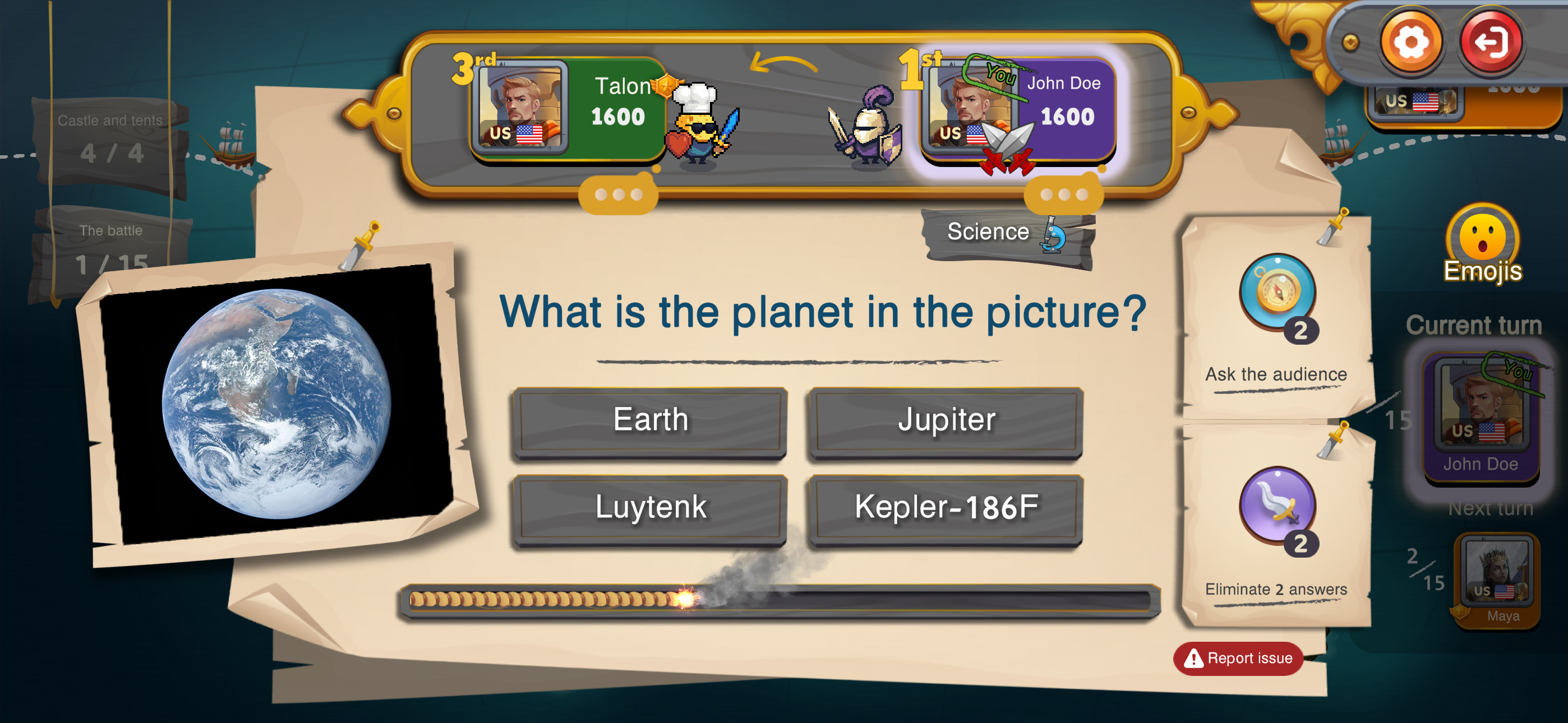 Riskivia: Strategy Quiz War