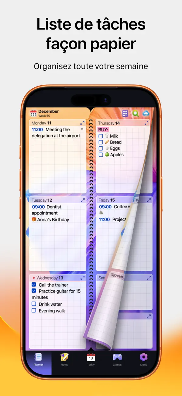 Screenshot #2 pour Planificateur de poche, plan