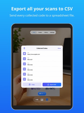 QR Code Reader - QRPal iPad screenshot