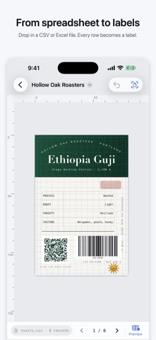 Taglio – Label Design iPhone screenshot