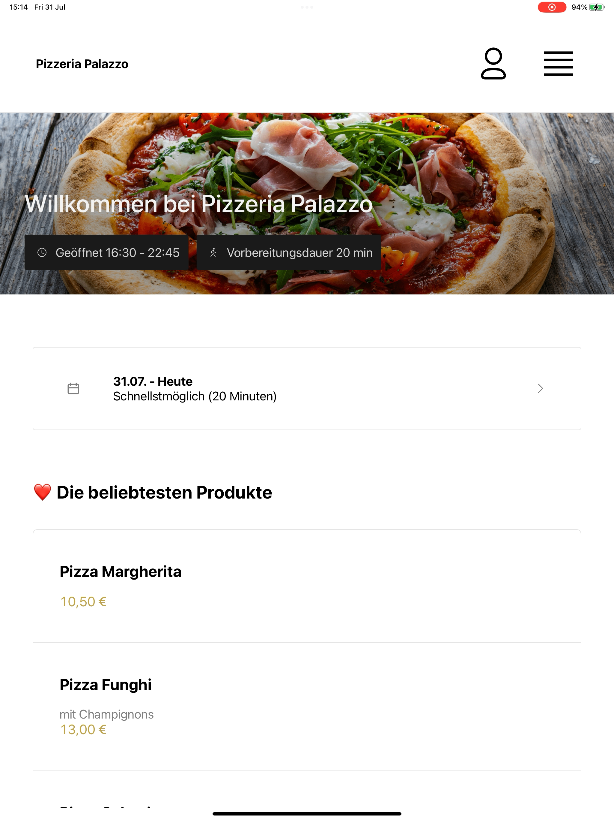 Pizzeria Palazzo DE screenshot 13