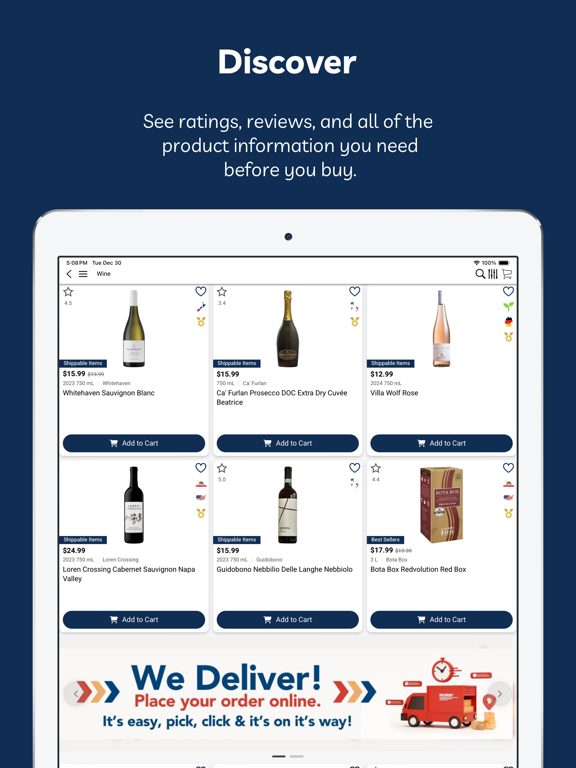 Wollaston Wines and Spirits iPad screenshot 3 - Shopping app