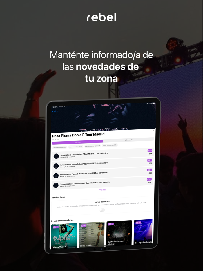 Rebel - Achat vente billets