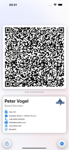 QR Digital Business Card screenshot